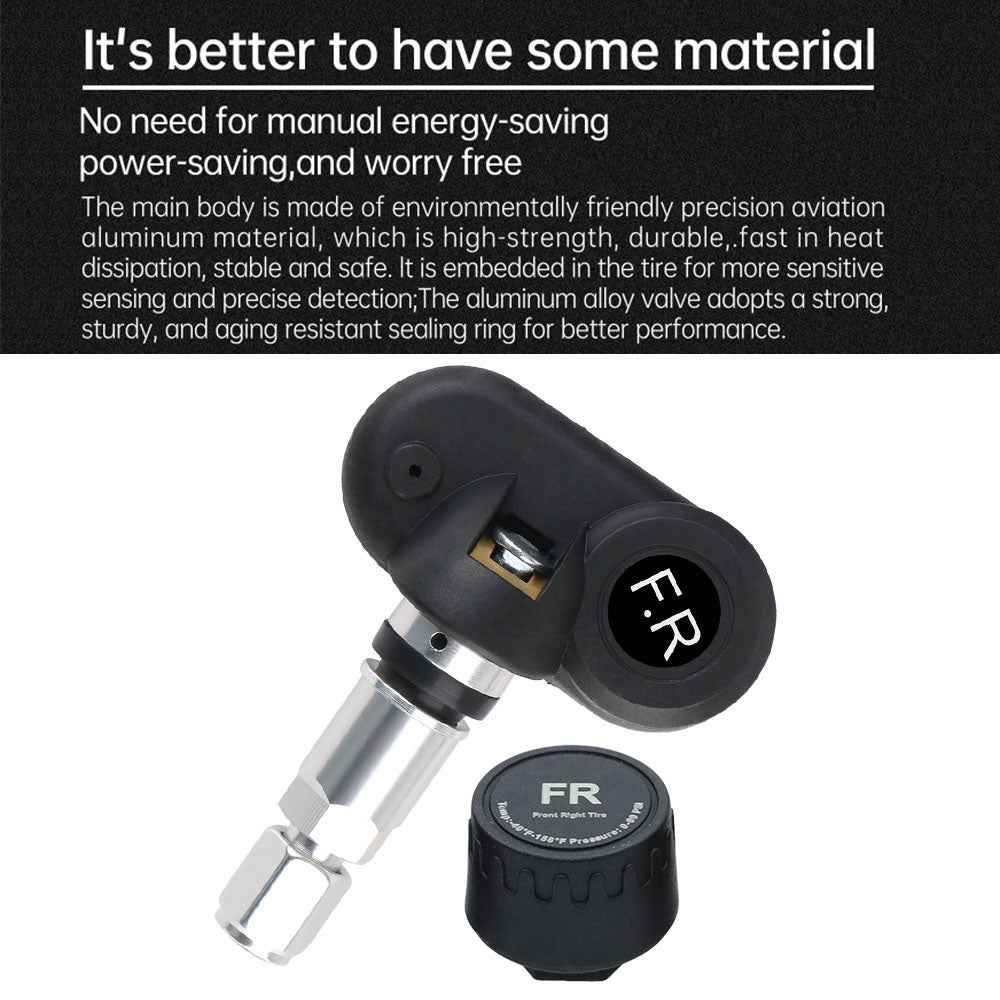 Universal Auto Security Alarm Systems In Car Temperature Display Car Tire Pressure Monitoring System USB / Solar TPMS