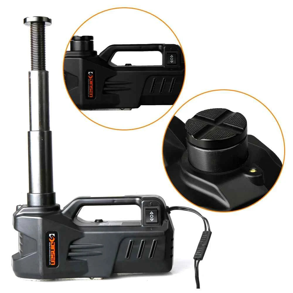 KUNFINE Electric Car Jack - 5 Ton Hydraulic Lift with 150W Power & 13A Max Current for Effortless Tire Changes