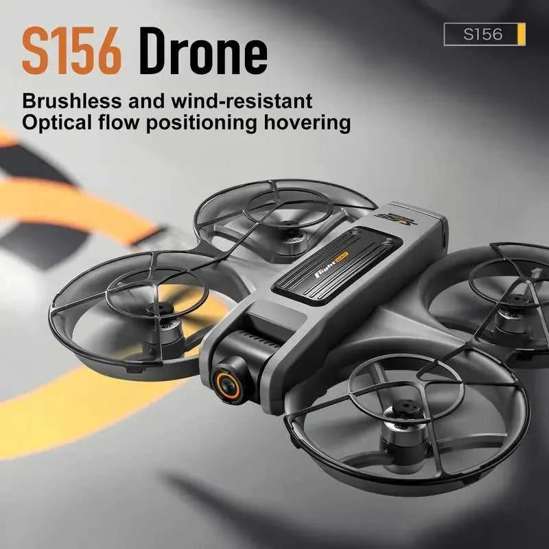 [2025 New S156 Drone] HD Dual Camera, 12.5cm/4.92-inch Screen Remote Control, Brushless Powerful Motor,Optical Flow Positioning The jack market .AU The jack market .AU Drones $ 159 14:350850#S156-Orange-3battery
