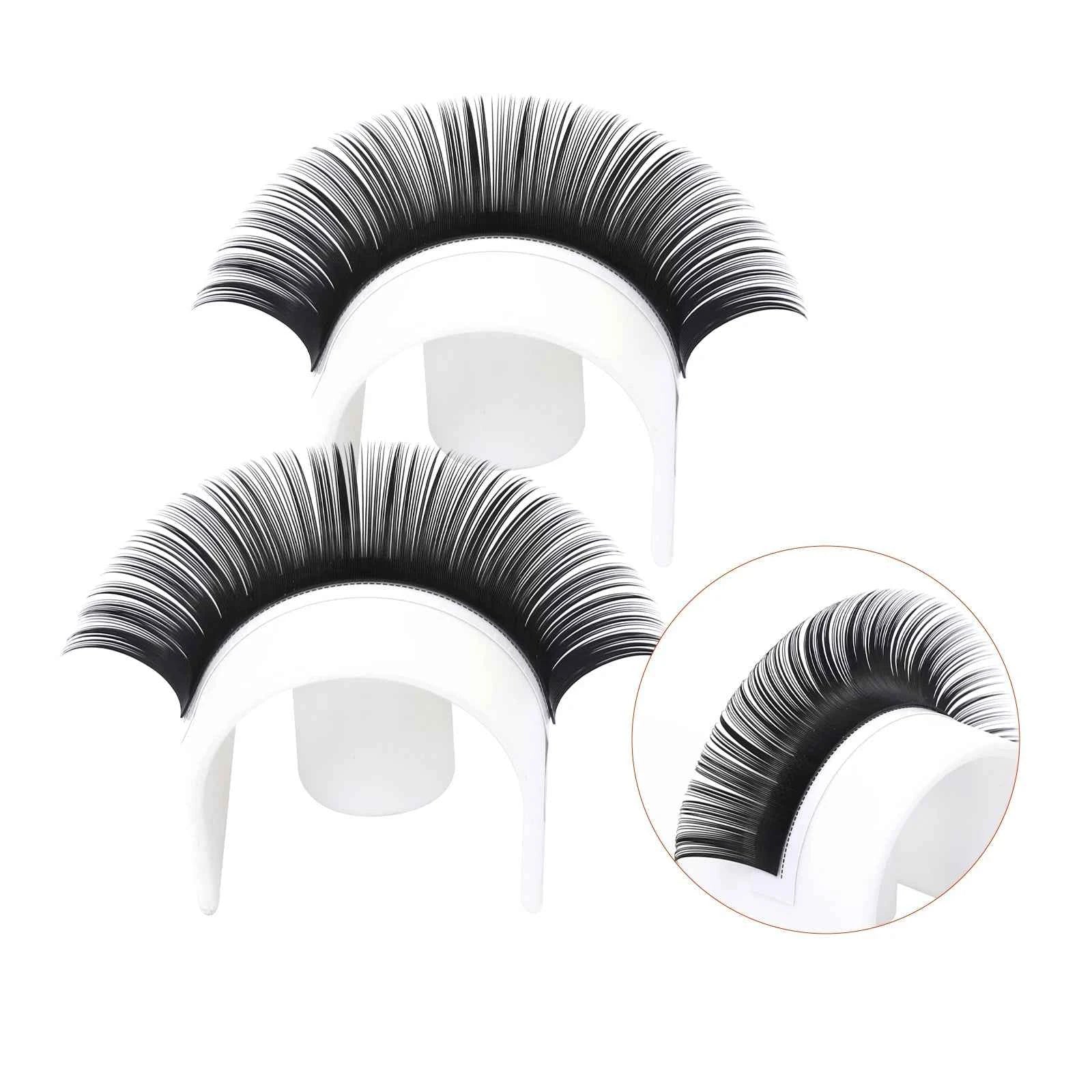 FADVAN W Shape 5D Cluster Lashes - 10Pcs Soft Natural Eyelash Extensions, 0.07mm, Perfect for Professionals
