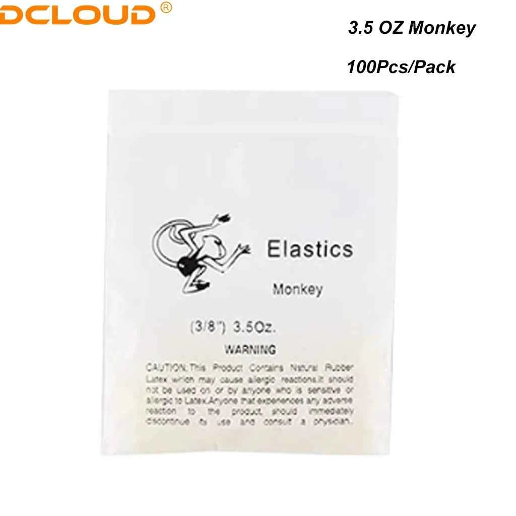 100Pcs Dental Orthodontic Rubber Bands Ortho Elastics Latex Braces Dentist Ligature Ties Ligation Rings 2.5/3.5/4.5/5.0/6.5 OZ