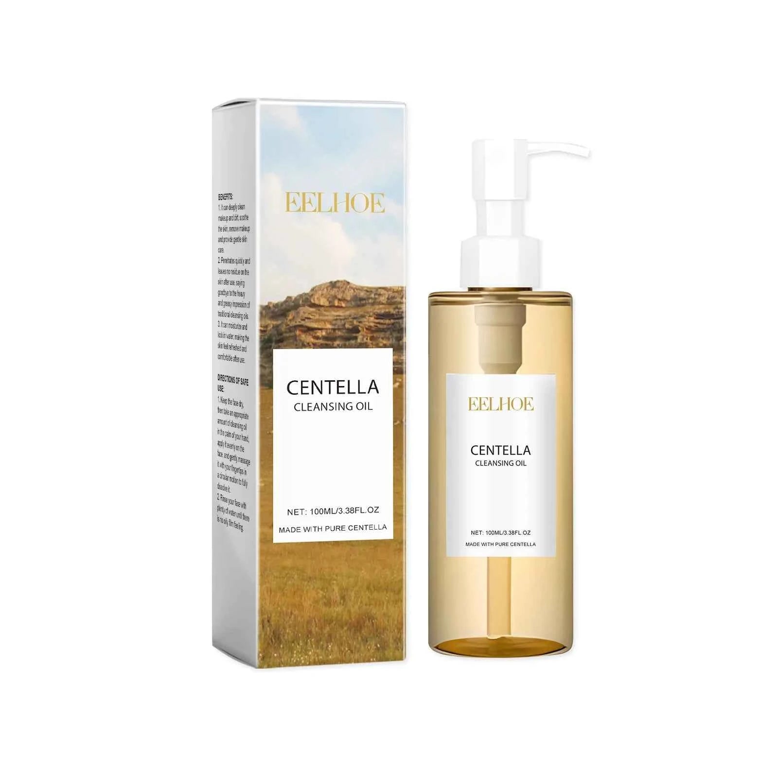 EELHOE Sensitive Skin Cleansing Oil - Controls Oil, Shrinks Pores & Soothes with Centella Asiatica - 100ml