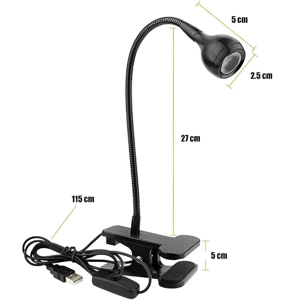 Mini Led Table USB Lamp With Flexible UV Clip For Nails-Neverdie Store