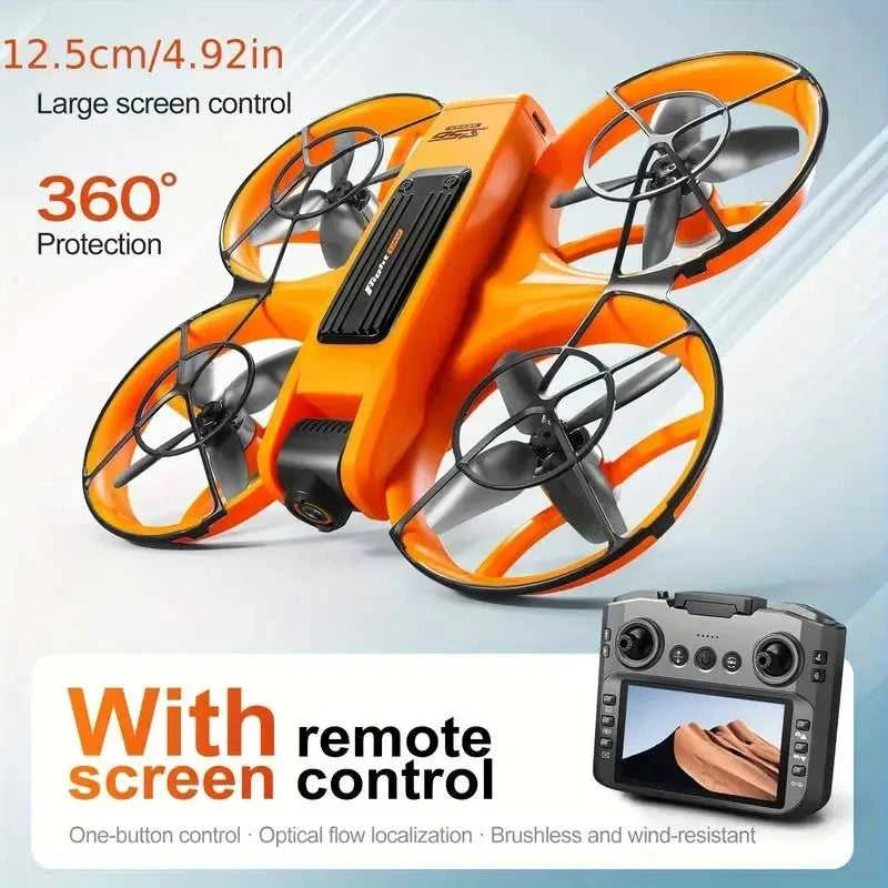 [2025 New S156 Drone] HD Dual Camera, 12.5cm/4.92-inch Screen Remote Control, Brushless Powerful Motor,Optical Flow Positioning The jack market .AU The jack market .AU Drones $ 159 14:350850#S156-Orange-3battery