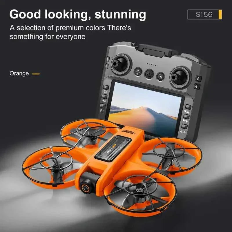 [2025 New S156 Drone] HD Dual Camera, 12.5cm/4.92-inch Screen Remote Control, Brushless Powerful Motor,Optical Flow Positioning The jack market .AU The jack market .AU Drones $ 159 14:350850#S156-Orange-3battery