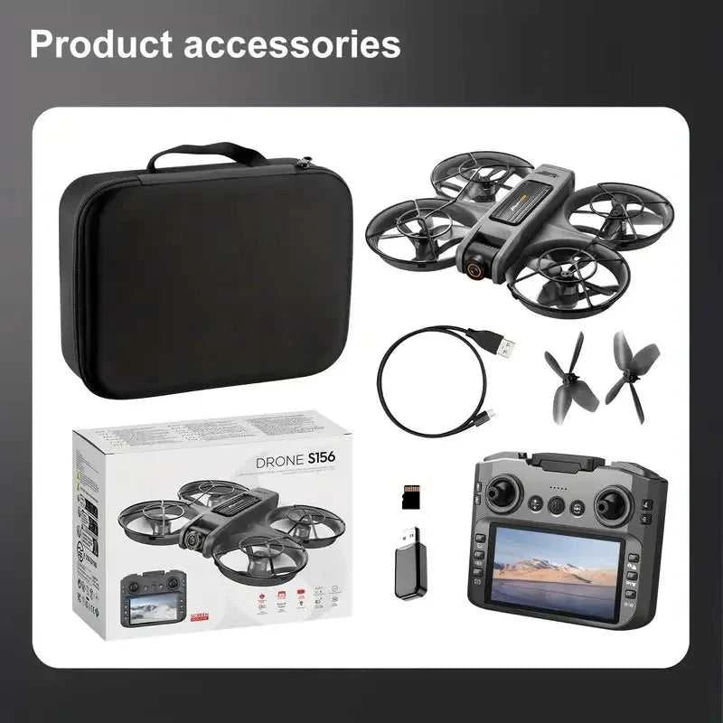 [2025 New S156 Drone] HD Dual Camera, 12.5cm/4.92-inch Screen Remote Control, Brushless Powerful Motor,Optical Flow Positioning The jack market .AU The jack market .AU Drones $ 159 14:350850#S156-Orange-3battery