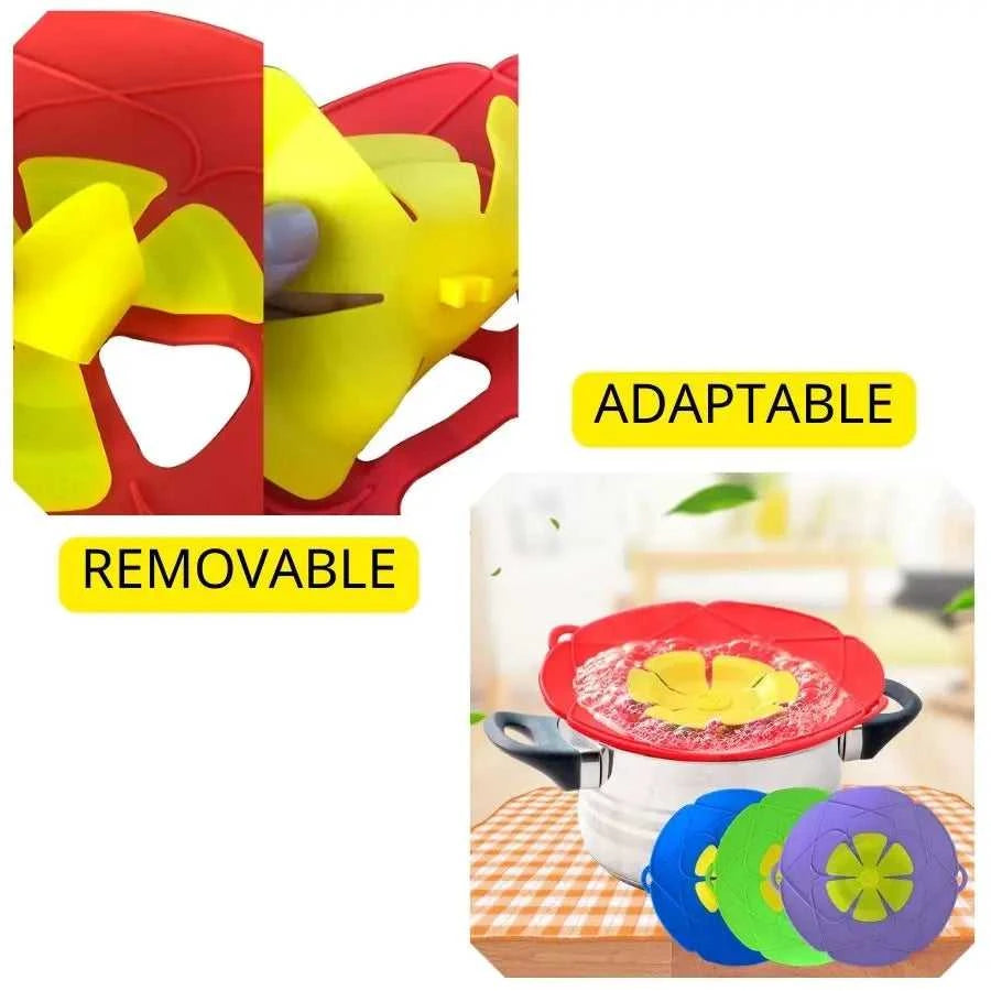 Detachable Silicone Spill-proof Pot Cover High Temperature Resistance Ban Be Zigzagged Dour-color Optional Home Kitchen Tool The jack market .AU The jack market .AU Home $ 28 14:10#Red;200007763:201441035