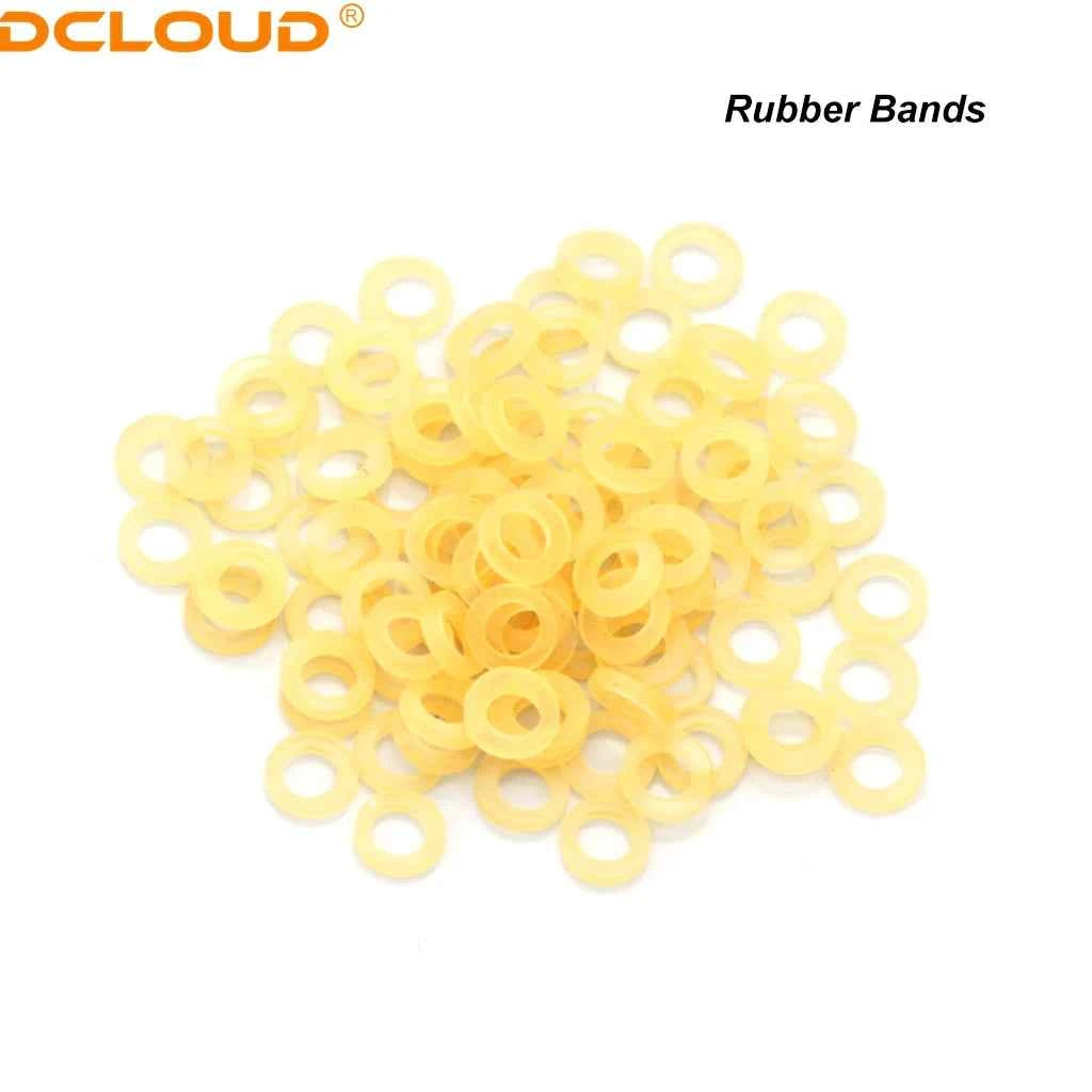 100Pcs Dental Orthodontic Rubber Bands Ortho Elastics Latex Braces Dentist Ligature Ties Ligation Rings 2.5/3.5/4.5/5.0/6.5 OZ