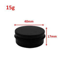 100Pcs Empty Black Aluminum Cream Jar  5g 10g 15g 30g 50g 60g 100g Pot Nail Art Lip Gloss Empty Cosmetic Metal Tins Containers