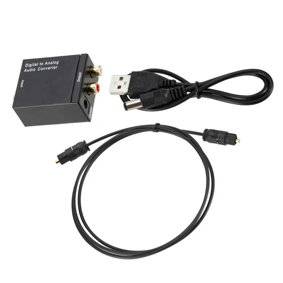 Grwibeou USB DAC Digital To Analog Audio Converter RCA R/L Output Optical Digital Stereo Audio SPDIF Coaxial To Analog DAC USB The jack market .AU The jack market .AU Accessories Electronics $ 51 14:350853#Add USB Optical