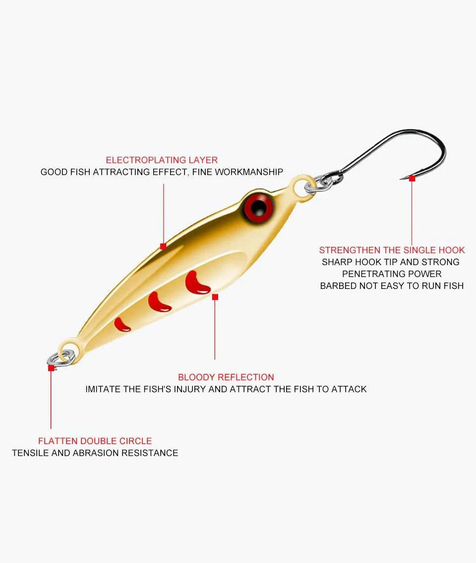 WALK FISH 3g 5g Metal Spoon Sequins Fishing Lure Winter Ice Jigging Crankbait Sinking Artifical Bait With Single Hook For Bass The jack market .AU The jack market .AU Fishing Gear $ 27 14:29#Gold;5:200000530#5g