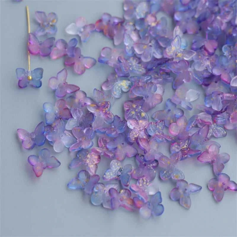 New Design Butterfly Glass Beads Handmade Material 10mm Gradient Loose Pendant Jewelry Accessories For Earring DIY Charms Beads The jack market .AU The jack market .AU Jewellery & Chains $ 53 14:200004891#10;200000196:1181#10mm (50PCS)
