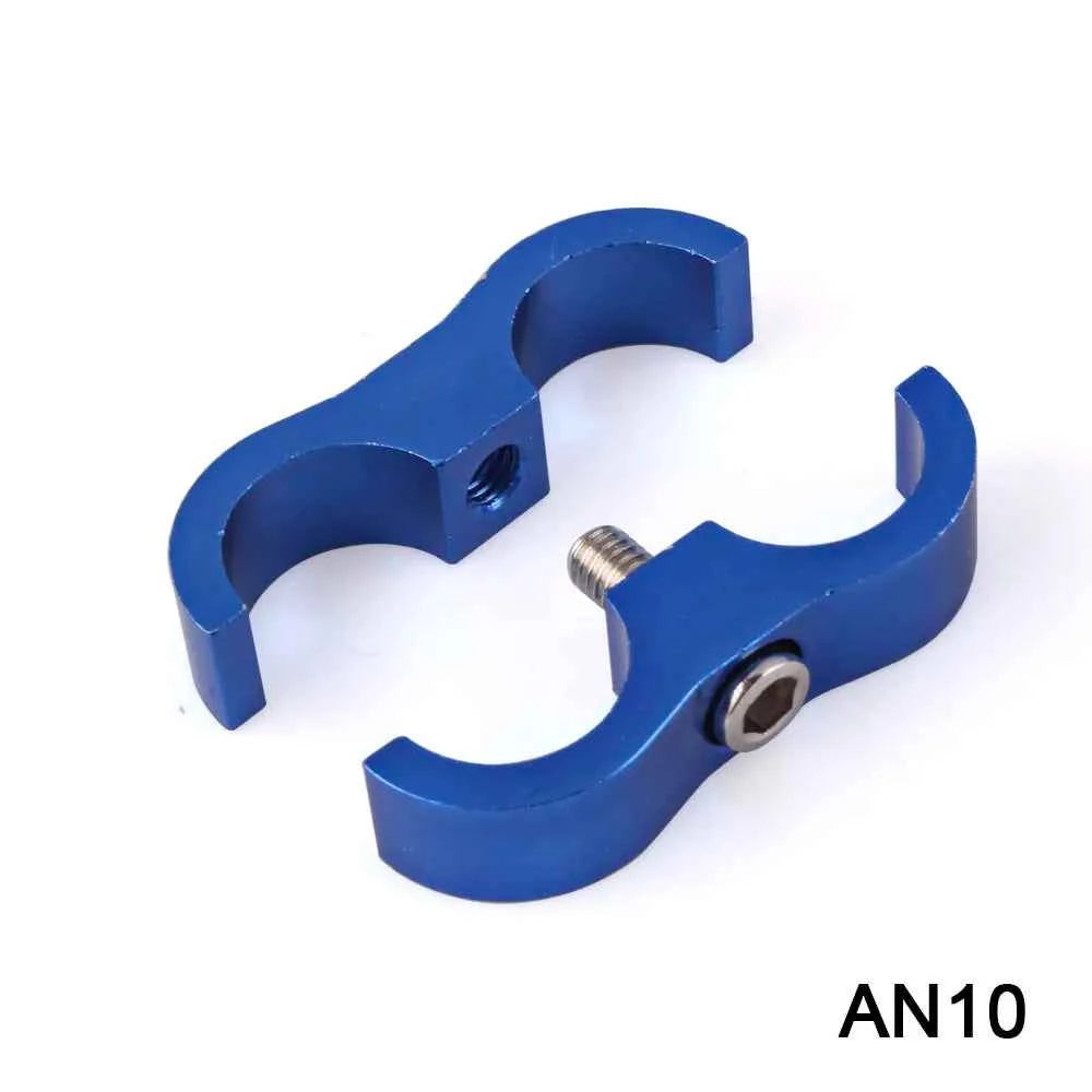 RS-HR Aluminum Billet Dual Hose Separator Clamp - Fits AN4, AN6, AN8, AN10 - Secure Your Braided Hoses with Style