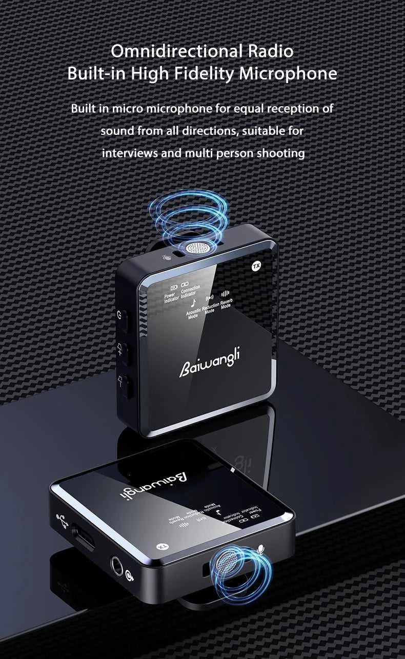 SX39 Wireless Lavalier Microphone Live Broadcast Radio Recording Portable Noise Reduction for DSLR Camcorder Smartphone Tablet The jack market .AU The jack market .AU Accessories Electronics $ 74 14:175#1MIC IOS