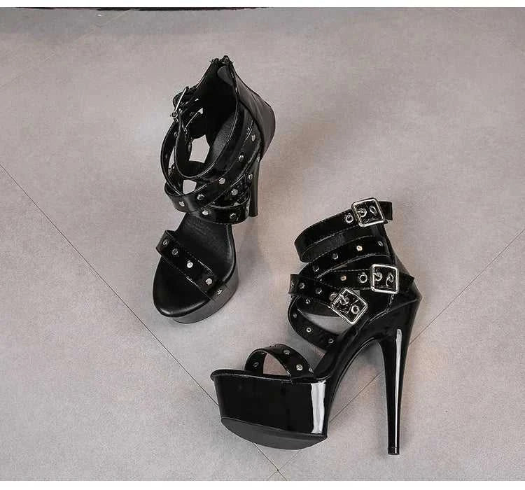 2025 Mclubgirl 8661 Series 15cm Heel 4.5cm Platform 8 Model Rivet Pull ROMAN SANDALS Quick Sell High Heels 15cm LFD The jack market .AU The jack market .AU Step Up Your Style: Trendy Shoes for Every Occasion! $ 86 14:771#15CM-Apricot;200000124:200000898