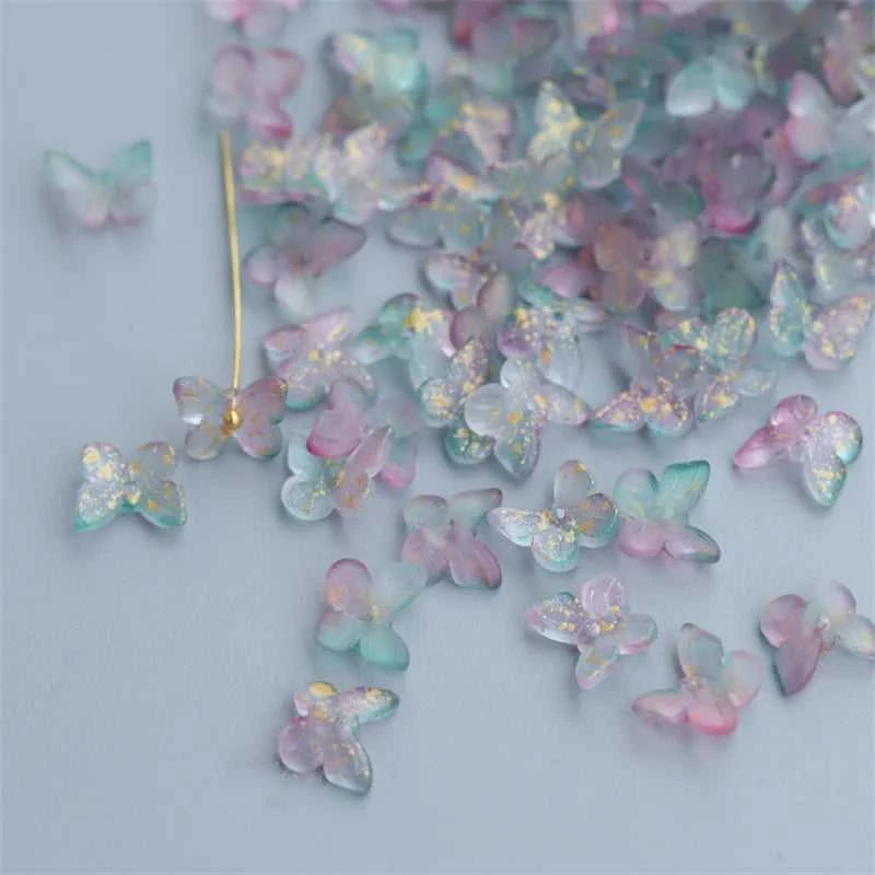 New Design Butterfly Glass Beads Handmade Material 10mm Gradient Loose Pendant Jewelry Accessories For Earring DIY Charms Beads The jack market .AU The jack market .AU Jewellery & Chains $ 53 14:200004891#10;200000196:1181#10mm (50PCS)