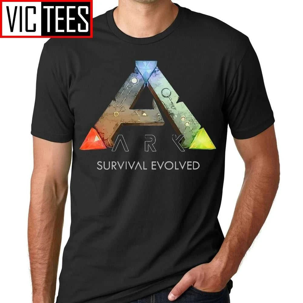 Men Tee Shirts Ark Survival Evolved Games Men Pre-Cotton T-Shirts Casual Round Collar T Shirts Black The jack market .AU The jack market .AU Men Fashion $ 35 14:496;5:100014066