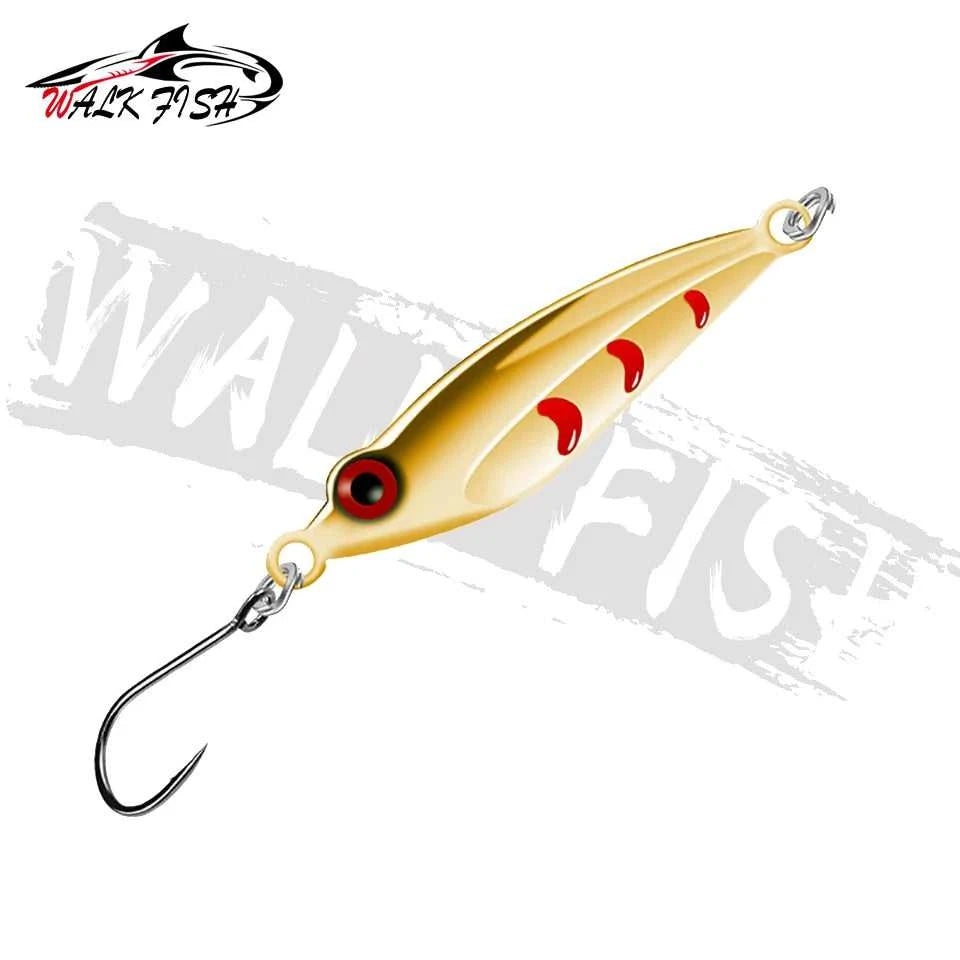 WALK FISH 3g 5g Metal Spoon Sequins Fishing Lure Winter Ice Jigging Crankbait Sinking Artifical Bait With Single Hook For Bass The jack market .AU The jack market .AU Fishing Gear $ 27 14:29#Gold;5:200000530#5g