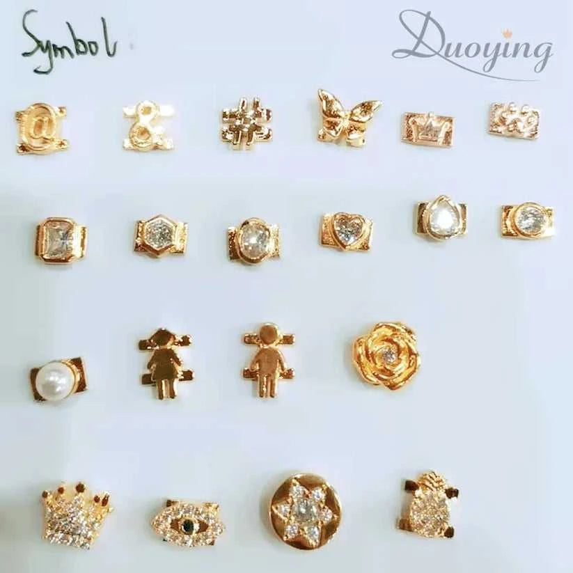 Duoying DIY Slider Charms Custom Name Accessories Zircon Sliding Letter Charms Personalized Letter Replace Jewlery Parts Charm The jack market .AU The jack market .AU Jewellery & Chains $ 73 200000783:193;200001034:200003758#Rose Gold no Charm;200007763:201336100