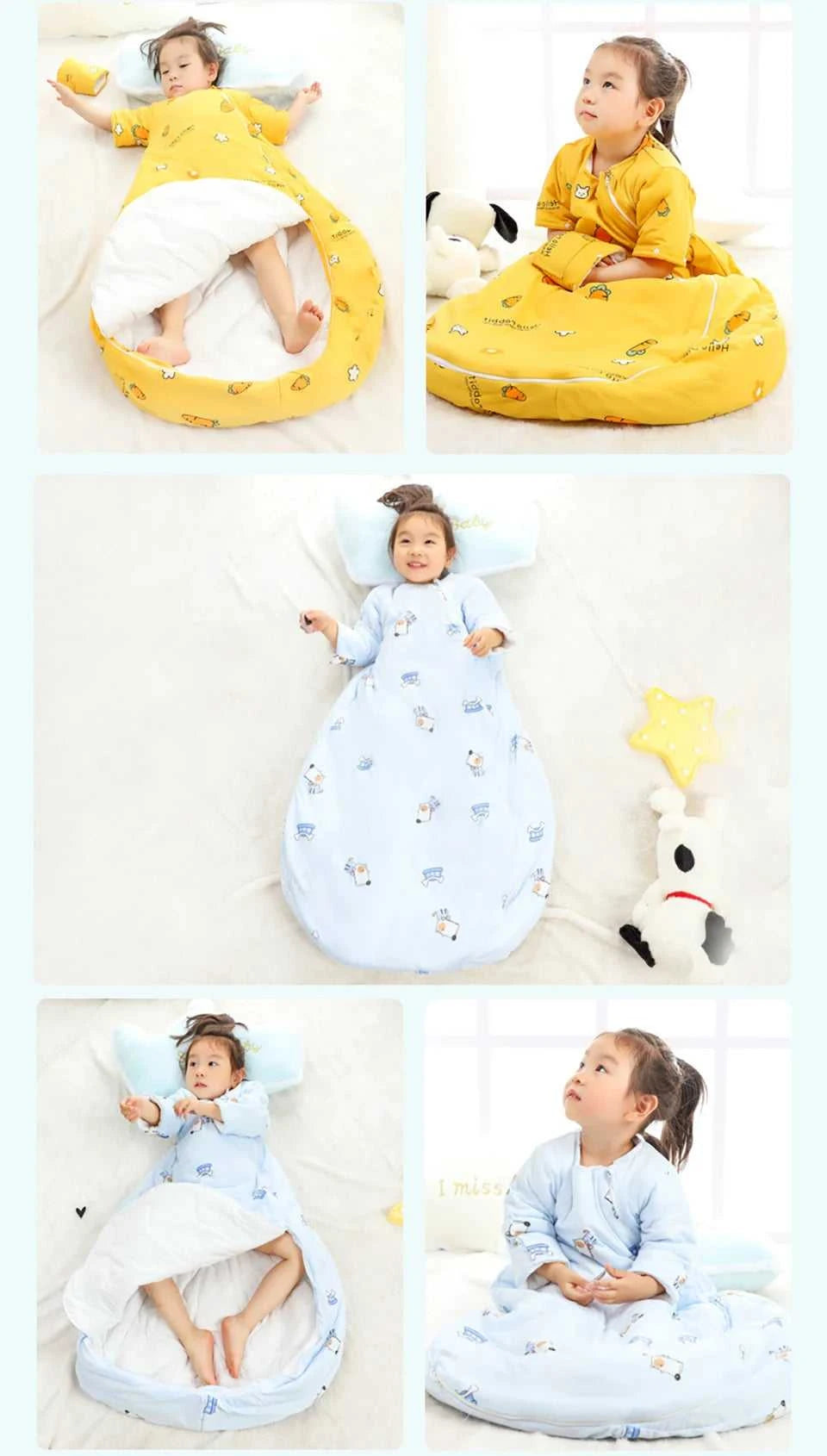 Sleeping Bag For Children 2.5Tog Baby Sleeping Bag Winter Thick Detachable Sleeves Anti-Kick Blanket Infant Quilt Sleepwear The jack market .AU The jack market .AU Mum & Kids: Essential Products for Every Family $ 63 14:771#dog 2.5tog;200000463:200661896#M(80cm)
