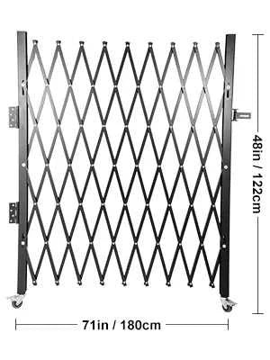 SucceBuy Single Folding Security Gate 1.5-2mx1.22-3.66m Folding Door Gate Steel Accordion Flexible Expanding Security Gate Black The jack market .AU The jack market .AU Home $ 219 14:771#black 1.66x1.22m;200007763:100014852