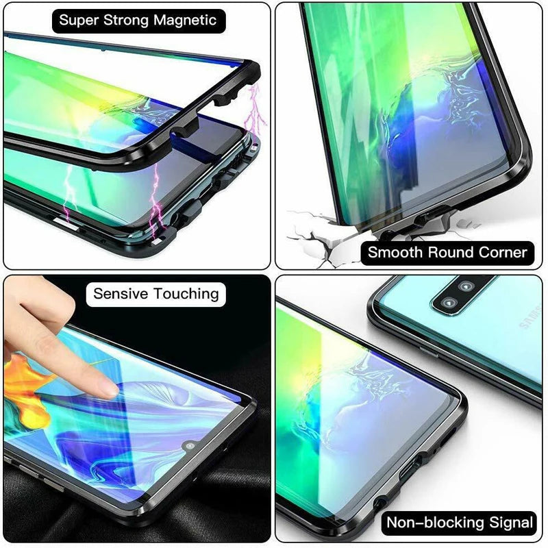 OnePlus 10T 360 Metal Flip Case - Magnetic, Shockproof Glass Protection, Stylish Design
