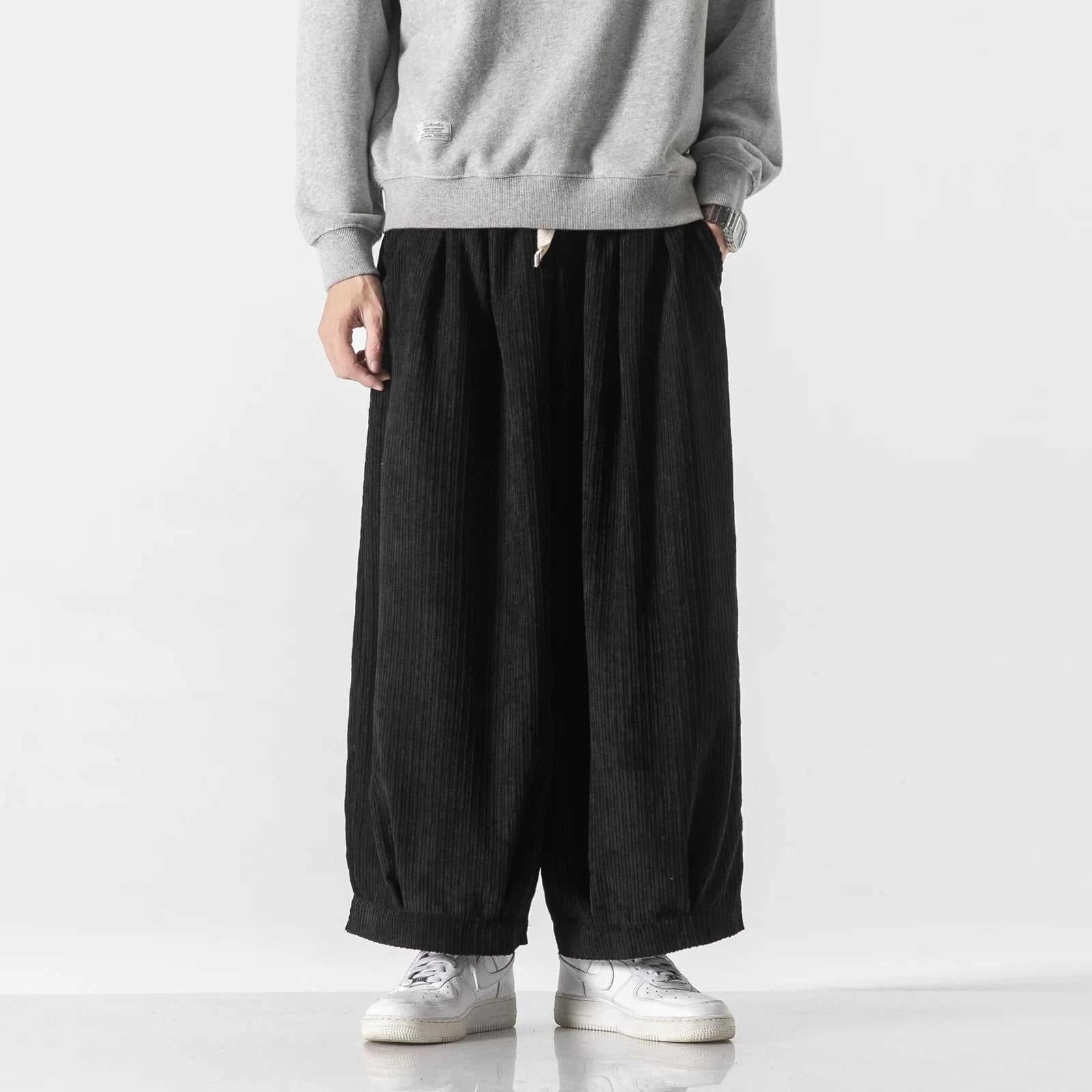 Autumn Men Wide Leg Straight Pants Men Corduroy Solid Color Oversize Trousers Male Thick Warm Japen Style Streetwear Pants The jack market .AU The jack market .AU Men Fashion $ 57 14:193#black;200007763:201336100;5:4182