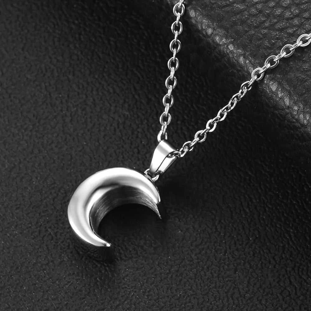 Stainless Steel Crescent Moon Pendant Cremation Jewelry Urn Necklaces for Human Pet Ashes Memorial Jewelry Gift for Women Men The jack market .AU The jack market .AU Jewellery & Chains $ 53 200001033:361187#Rose Gold