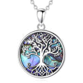 EUDORA New 925 Sterling Silver Tree of Life Pendant Necklace Abalone Shell Jewelry Elegant Fashion Party Gift The jack market .AU The jack market .AU Jewellery & Chains $ 93 200000226:193#with 18 inch chain