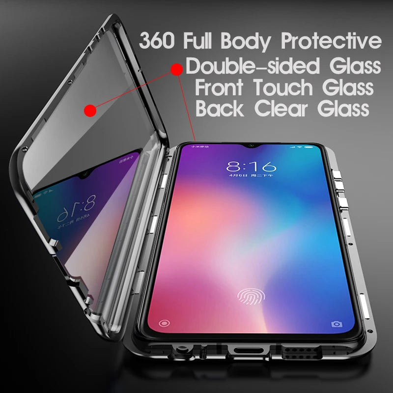 OnePlus 10T 360 Metal Flip Case - Magnetic, Shockproof Glass Protection, Stylish Design