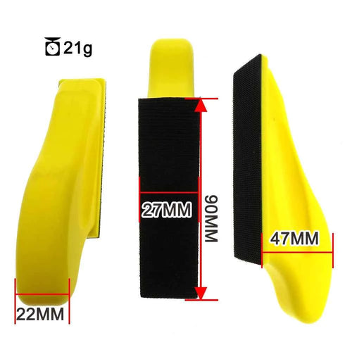 1/2/5 pcs New Arrival Hand Sanding Block 27mmx90mm PU Sander Sandpaper Holder Abrasive Tool Polishing Hook & Loop Discs Abrasive