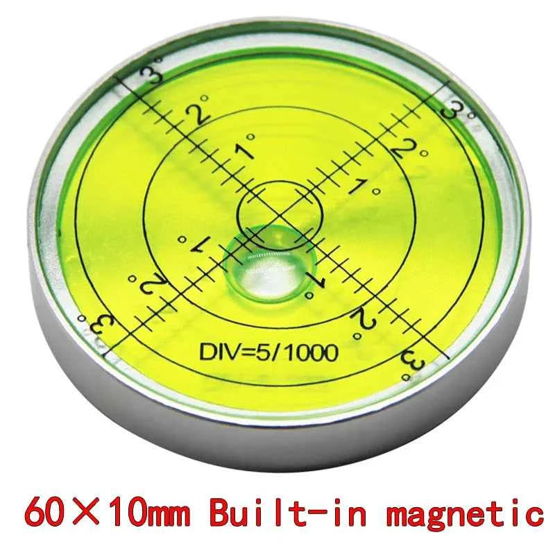 Magnetic Mini Level Meter - High Precision Metal Bubble for Perfectly Level Surfaces, Compact 60x10mm Design