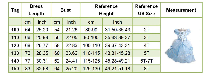 Halloween Party Cinderella Dress Up for Girl Short Sleeve Fancy Princess Costume Kids Carnival Outfit Clothes Girl Elegant Frock