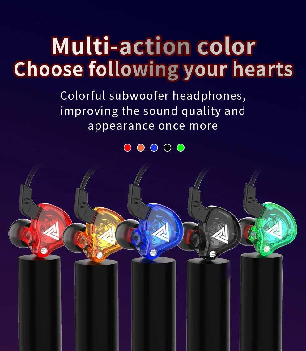 QKZ AK6 Wired Headphones Dual Drive HiFi Earphone with Microphone 3.5mm Sport Running Music Earbuds Bass Stereo Headset Original The jack market .AU The jack market .AU Accessories Electronics $ 51 14:350853#AK6 Green B