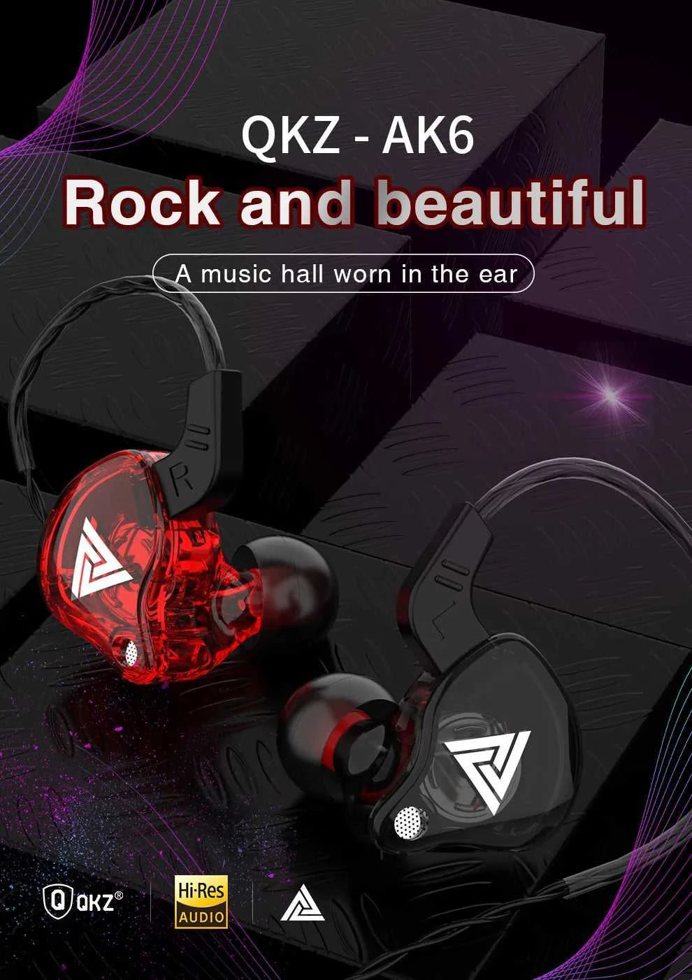 QKZ AK6 Wired Headphones Dual Drive HiFi Earphone with Microphone 3.5mm Sport Running Music Earbuds Bass Stereo Headset Original The jack market .AU The jack market .AU Accessories Electronics $ 51 14:350853#AK6 Green B
