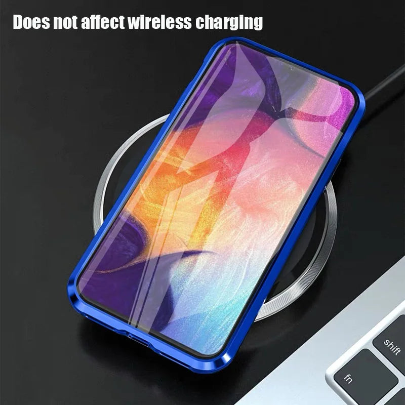 OnePlus 10T 360 Metal Flip Case - Magnetic, Shockproof Glass Protection, Stylish Design