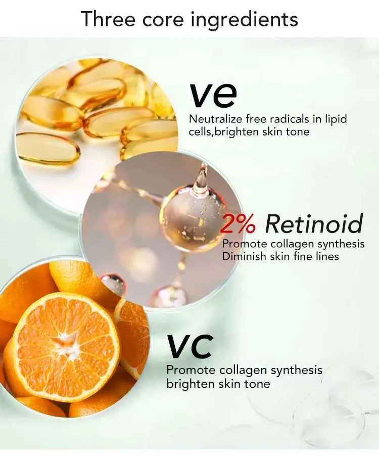 AILKE Retinol Brightening, Anti Wrinkles Cream, For Black, Dark, Brown, Caramel Skin, Lighten Skin Tone, Whitening Face Care Set