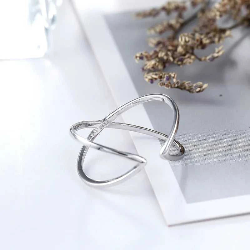 Foxanry Wholesale Silver Color Party Rings for Women Couples Minimalist Geometric Cross Handmade Ring Creative Jewelry The jack market .AU The jack market .AU Jewellery & Chains $ 50 200000369:200001539;200000783:29#Silver Color