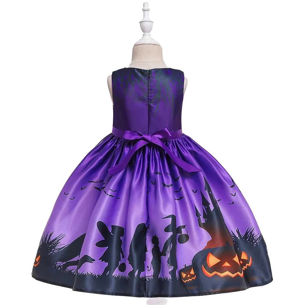 Girls Dress Halloween Costume For Kids Girl Party Dresses Children Girls Pumpkin Lace Witch Printed Cosplay Princess Dress The jack market .AU The jack market .AU Mum & Kids: Essential Products for Every Family $ 44 14:350852#black;200000463:200004187#100 (2T)