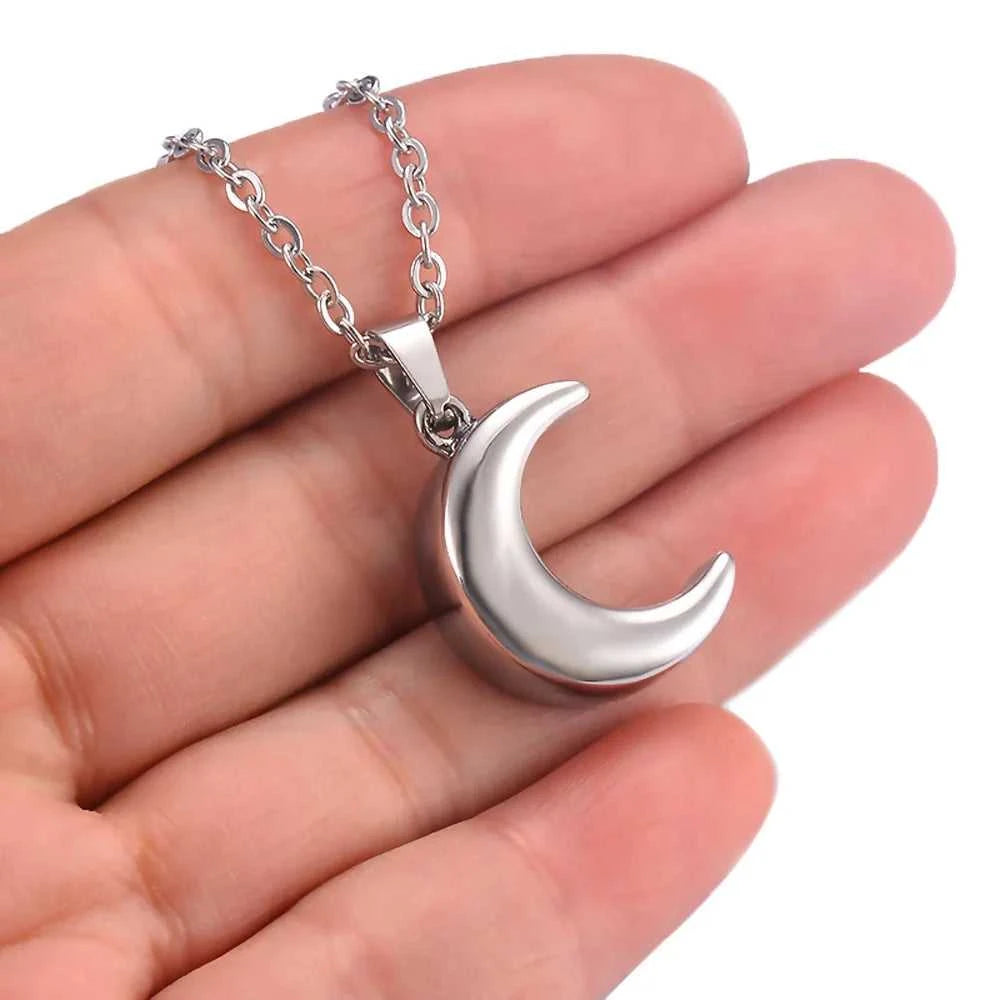 Stainless Steel Crescent Moon Pendant Cremation Jewelry Urn Necklaces for Human Pet Ashes Memorial Jewelry Gift for Women Men The jack market .AU The jack market .AU Jewellery & Chains $ 53 200001033:361187#Rose Gold