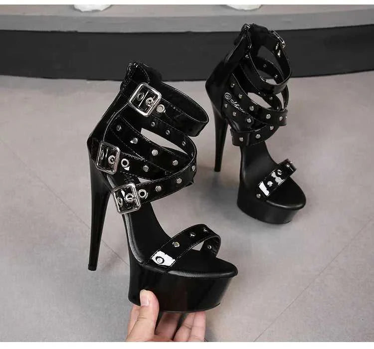2025 Mclubgirl 8661 Series 15cm Heel 4.5cm Platform 8 Model Rivet Pull ROMAN SANDALS Quick Sell High Heels 15cm LFD The jack market .AU The jack market .AU Step Up Your Style: Trendy Shoes for Every Occasion! $ 86 14:771#15CM-Apricot;200000124:200000898