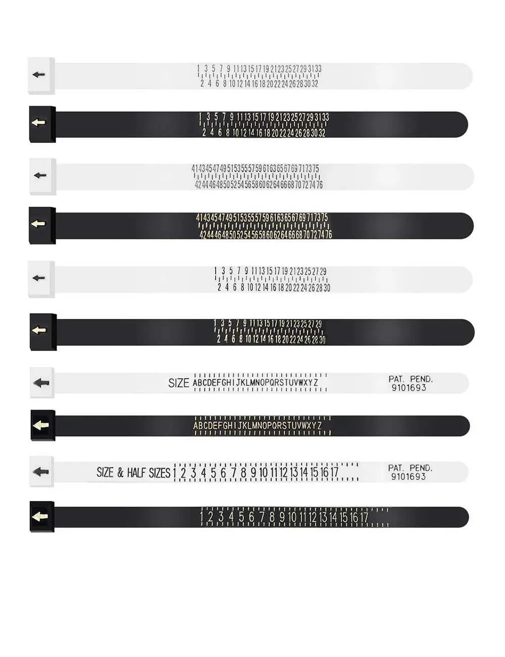 UK USA British American European Standard Measurement Belt Bracelet Rings Sizer Finger Size Screening Jewellery Tool Custom Logo The jack market .AU The jack market .AU Jewellery & Chains $ 52 14:771#Black Japan