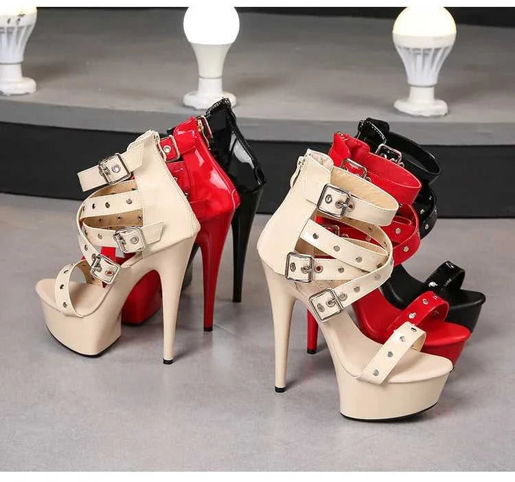 2025 Mclubgirl 8661 Series 15cm Heel 4.5cm Platform 8 Model Rivet Pull ROMAN SANDALS Quick Sell High Heels 15cm LFD The jack market .AU The jack market .AU Step Up Your Style: Trendy Shoes for Every Occasion! $ 86 14:771#15CM-Apricot;200000124:200000898