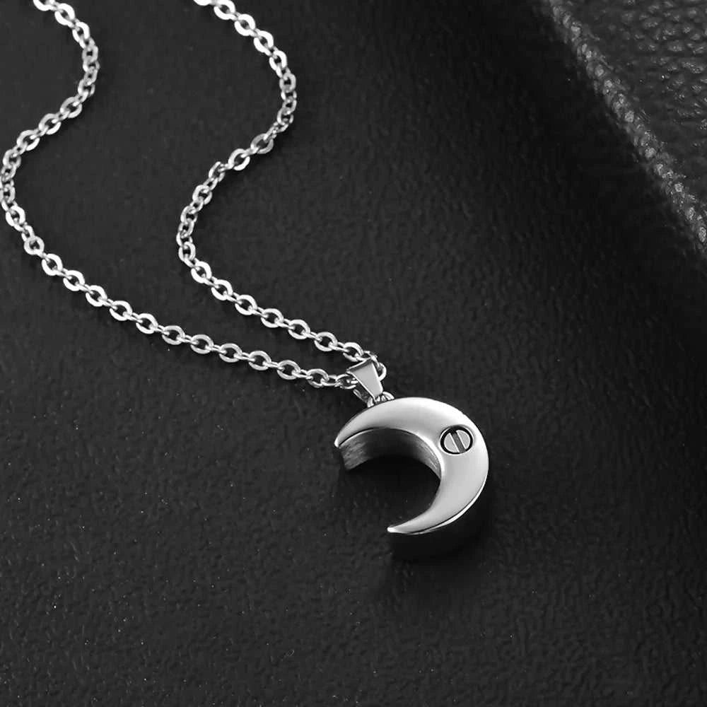 Stainless Steel Crescent Moon Pendant Cremation Jewelry Urn Necklaces for Human Pet Ashes Memorial Jewelry Gift for Women Men The jack market .AU The jack market .AU Jewellery & Chains $ 53 200001033:361187#Rose Gold