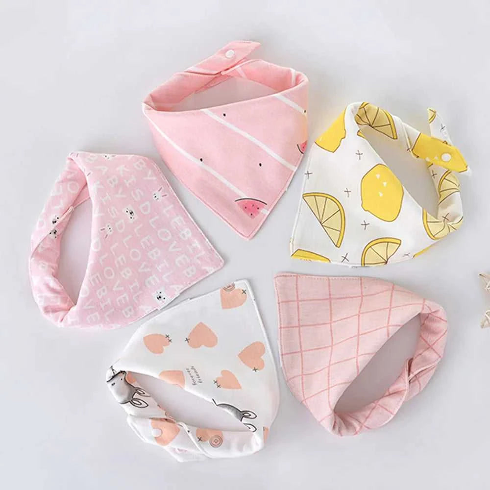 5Pcs/Lot Baby Bandana Bibs Cotton Triangle Double Layer Infant Feeding Burp Cloths Saliva Towel Apron Newborn Accessories The jack market .AU The jack market .AU Mum & Kids: Essential Products for Every Family $ 27 14:173#8;200007763:201336100