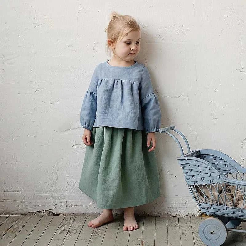 Chic Back Bow Tie Linen Shirt Girls 2026 New Solid Color Casual Loose Baby Kids Long-Sleeved Blouse Autumn Clothes The jack market .AU The jack market .AU Mum & Kids: Essential Products for Every Family $ 45 14:350853#White;200000463:200169197#110cm;200007763:201336100