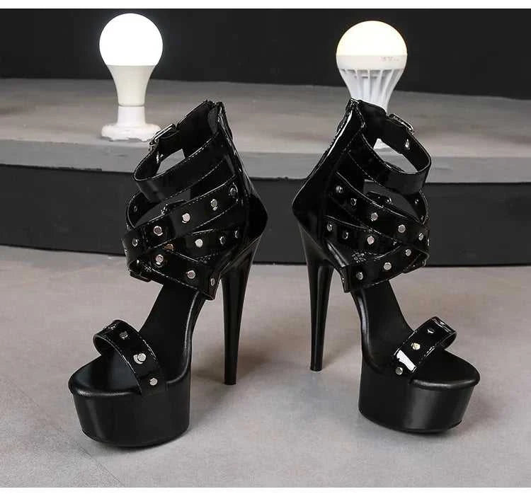 2025 Mclubgirl 8661 Series 15cm Heel 4.5cm Platform 8 Model Rivet Pull ROMAN SANDALS Quick Sell High Heels 15cm LFD The jack market .AU The jack market .AU Step Up Your Style: Trendy Shoes for Every Occasion! $ 86 14:771#15CM-Apricot;200000124:200000898