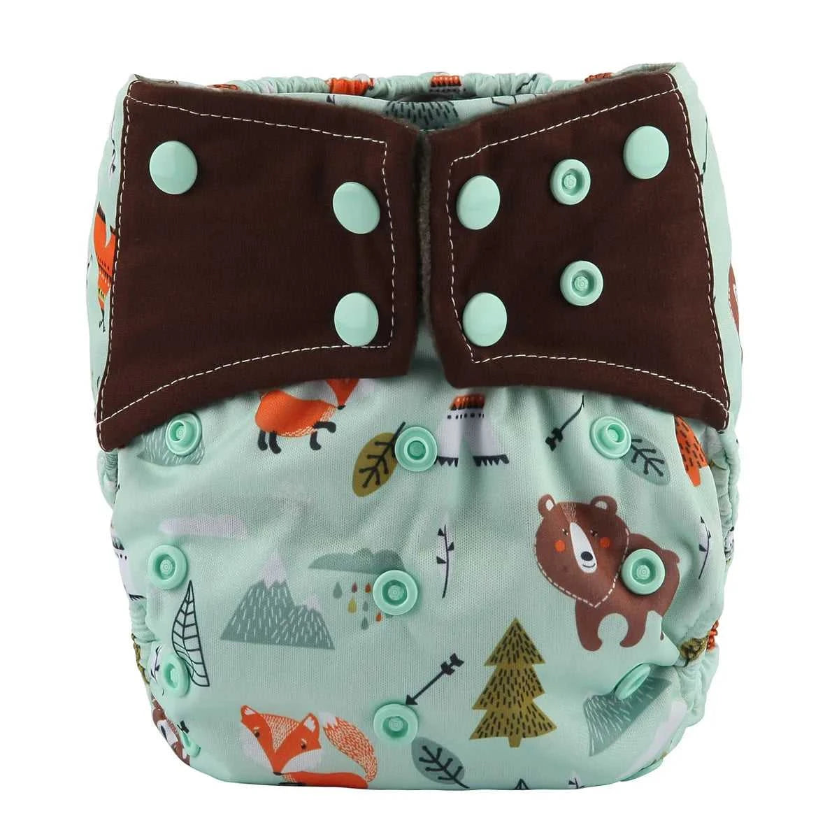 1 Charcoal Bamboo Baby Cloth Diaper Nappy Washable Reusable Double Gusset 3-15kg 8-36lbs NO INSERT The jack market .AU The jack market .AU Mum & Kids: Essential Products for Every Family $ 25 14:200006155#CD58 owl