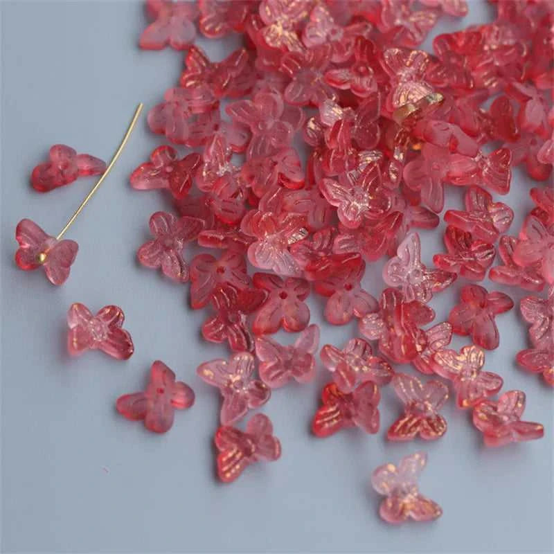 New Design Butterfly Glass Beads Handmade Material 10mm Gradient Loose Pendant Jewelry Accessories For Earring DIY Charms Beads The jack market .AU The jack market .AU Jewellery & Chains $ 53 14:200004891#10;200000196:1181#10mm (50PCS)