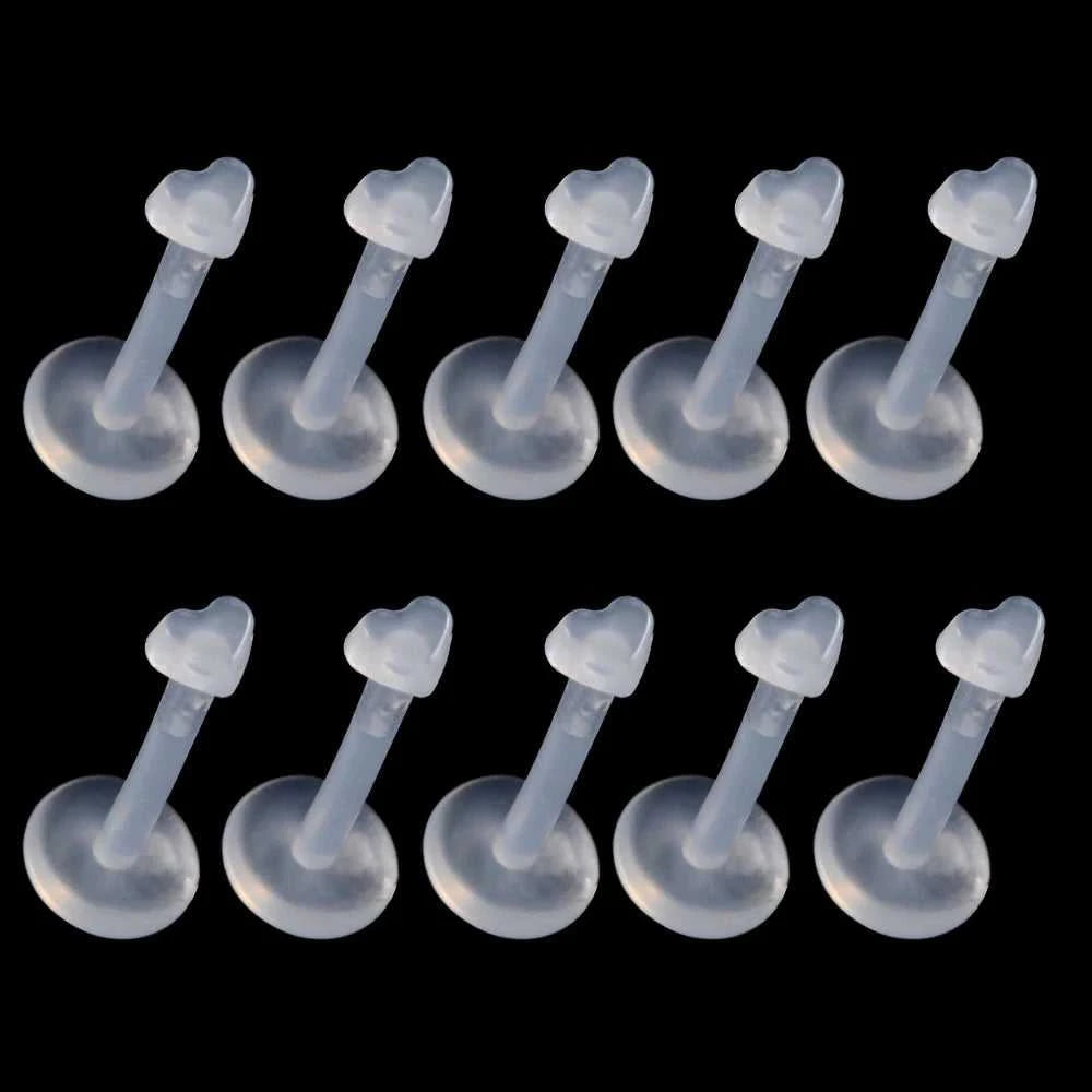 10pcs Bio Flexible PTFE Push-in Pin Labret Retainer Bead Flesh Color Earring Lip Ring Stud Fashion Body Piercing Jewelry The jack market .AU The jack market .AU Jewellery & Chains $ 47 200000783:175#1.2x8x3mm;200001033:200003763#Clear-Cone;200007763:201336100